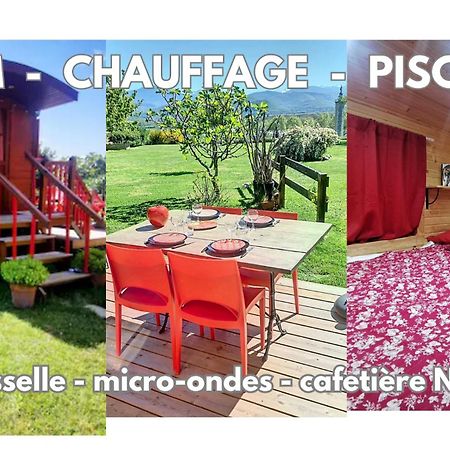 Гостьовий будинок La Roulotte Du Cagire - 4 Pers - Pyrenees Villeneuve-de-Riviere Екстер'єр фото